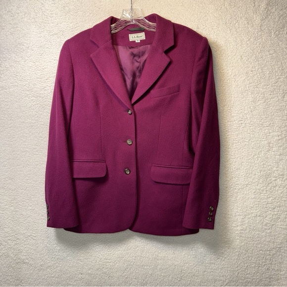 L.L. Bean Jackets & Blazers - L.L. Bean Women's Rich Purple Suit Jacket Size 12